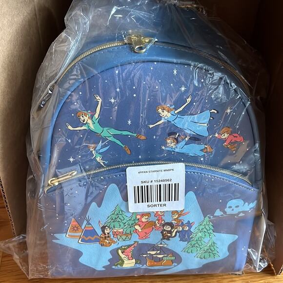 Loungefly Disney Peter Pan Neverland Mini Backpack - Picture 6 of 9